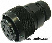 Circular Plug w/Shrink Boot - 4 Way Skt