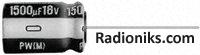 Al cap Radial PW series 35V 1800uF