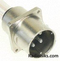 Circular bayonet receptacle 4-way M