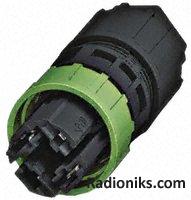 IDC cable conn,3+PE 2.5mm,6-10mm dia