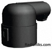 Adapter r/a 4 way Black Econoseal