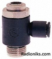 Cylinder compact flow regulator,M5x6mm