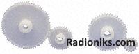 Delrin spur gear - 0.5 module 12 teeth