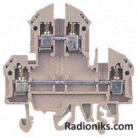 Double decker din rail terminal 2.5mm (1 Pack of 5)