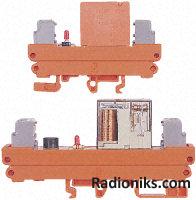 SPNO DIN rail relay,8A 24Vdc coil