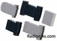 Connector case, 63x43x20mm, DB25-DB25