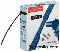 Heatshrink 3-1mm 3:1 Black HIS-3 (1 Reel of 10 Metre(s))