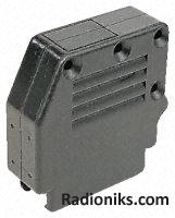 9 way plastic sub-D hood,Case size E