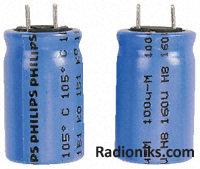 151 RLH Aluminium Radial Cap,200V,10uF