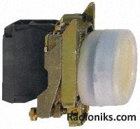 IP65 1NO booted black pushbutton switch