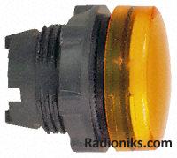 White pilot head for BA9 bulb