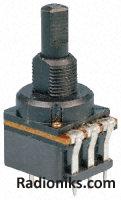 Push-push main switch pot,10K lin 16mm