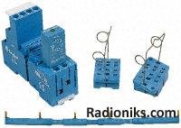 4PCO relay socket, DIN rail/base mount