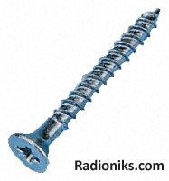 2 thread csk head woodscrew,No.10x3/4in (1 Box of 100)