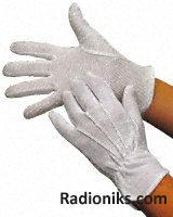 Large size ladies gloves,White 5 pair (1 Bag of 5)