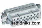 HD Connector, Insert HA16 female, crimp