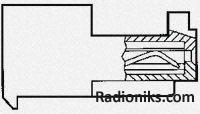 10w IDC posted connector closed end