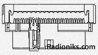 Connector IDC 20 way socket 2mm