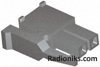 Connector,housing,recpt,M-N-L,2 Way,Ntrl