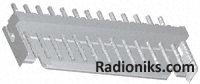 Shrouded header,13 way,2mm,solder,180°CT