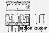 Shrouded header,10 way,2mm,solder,180°CT