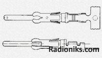 Contact male,24-20awg,crimp,Tin