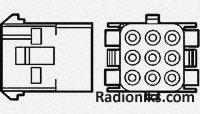 Housing,plug,free hanging,9way