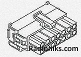 Housing,plug,mini Mate-n-lok,2 row,12Way
