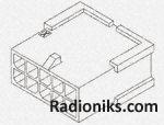 Housing,plug,micro Mate-n-lok,2 row,8Way