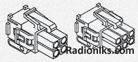 Housing,plug,mini Mate-n-lok,2 row,4 Way