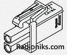 Housing,plug,Mate-n-lok,3 Way,Natural