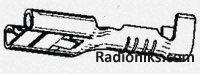 Crimp,Faston,rcp,strt,F,6.35x0.81mm (Each (In a Pack of 100))