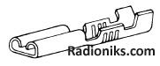 Crimp,Faston,rcp,strt,F,6.35x0.81mm (Each (In a Pack of 100))