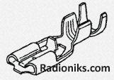 Positive lock,receptacle,18-14awg,6.35mm