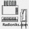 Connector,rcp,FPC,1mm,vertical,top,6P