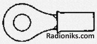 Ring Terminal, PIDG, Yellow 5/16