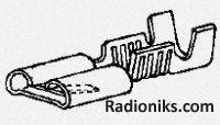 Crimp,Faston,rcp,strt,F,18-22awg,loose (Each (In a Pack of 100))