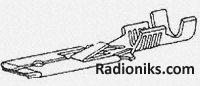 Crimp,Faston,rcp,strt,M,14-18awg,loose (Each (In a Pack of 100))