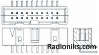 2.54mm,Header,DR,20W,low profile,90°