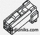 Housing,plug,straight,2.5mm,2w