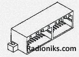 Header,receptacle,PCB,r/a,solder,36w