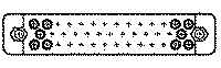 Connector,M series block,34 Way