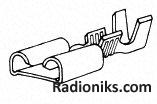 Crimp,Faston,rcp,strt,F,10-11.5awg,loose (Each (In a Pack of 100))