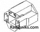 Positive lock plug housing,3 way,6.35mm