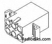 Receptacle Housing 2.36mm,with ears,6way