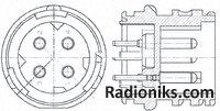 2.5mm,pin housing.4W