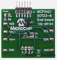 MCP3421 SOT23-6 Eval Board