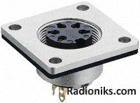 Flange chassis socket 5 way