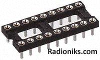 4w DIL socket open frame solder