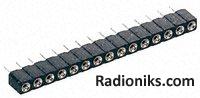 11w socket conn 2.54mm S/R solder